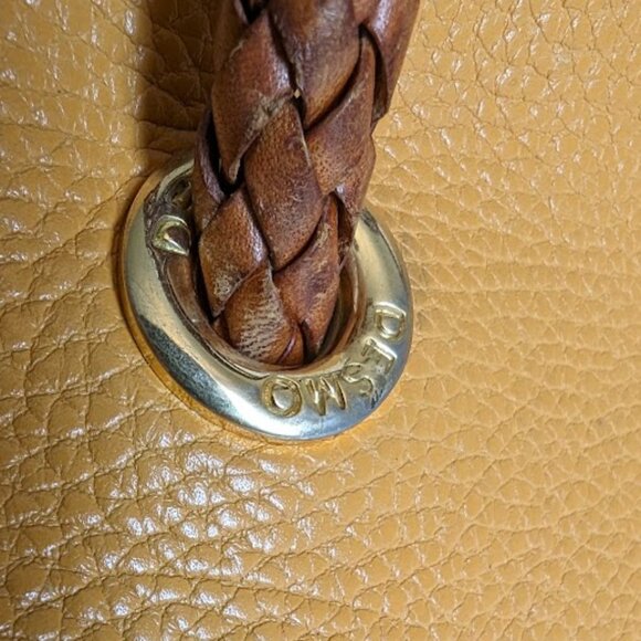 Orange Desmo Italian Leather Handbag - Picture 8 of 14